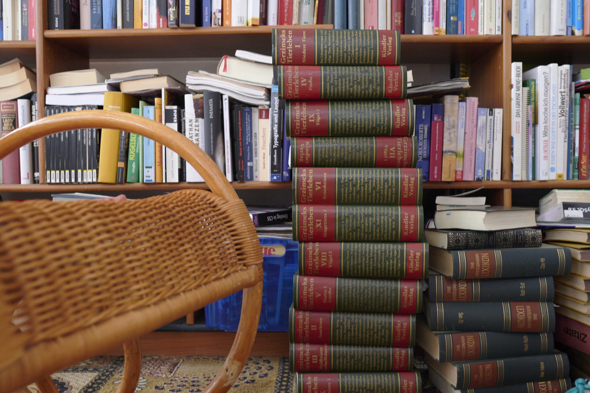 Bücher im Koblenzer Unikate-Kaufhaus